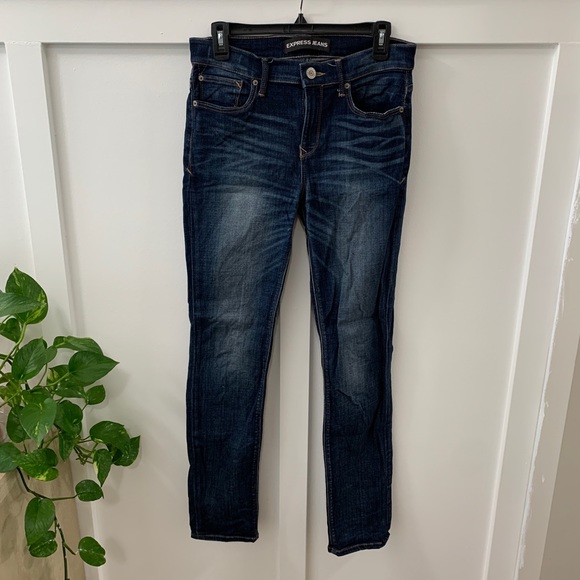 Express Midrise Skinny Jeans